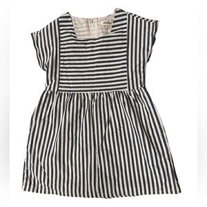 Listicle Black and White Striped Dress